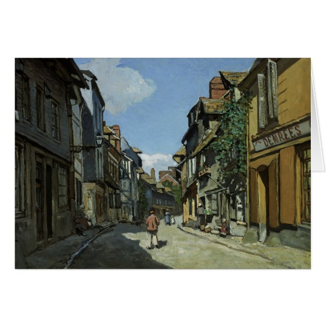 Claude Monet - Rue de la Bavole, Honfleur (Anverso (Horizontal))