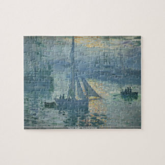 Claude Monet - salida del sol en el rompecabezas