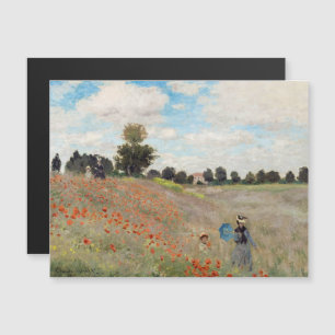 Claude Monet - Tarjeta magnética del campo de la a