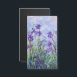 Claude Monet - Tarjeta magnética Lilac Irises<br><div class="desc">Lilac Irises / Iris Mauves - Claude Monet,  1914-1917</div>