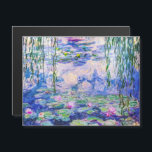 Claude Monet - Tarjeta magnética Lilies 1919<br><div class="desc">Lilies de agua / Nympheas (W.1852) - Claude Monet,  Petróleo en lienzo,  1916-1919</div>