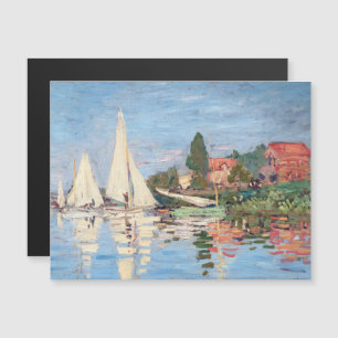 Claude Monet - Tarjeta magnética Regattas Argenteu