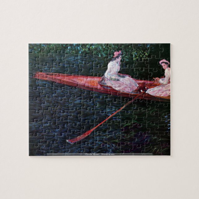 Claude Monet - tormenta en rompecabezas del mar (Horizontal)