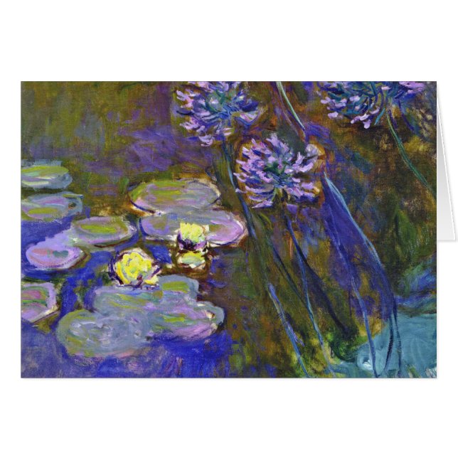 Claude Monet Water Lilies Agapanthus (Anverso (Horizontal))