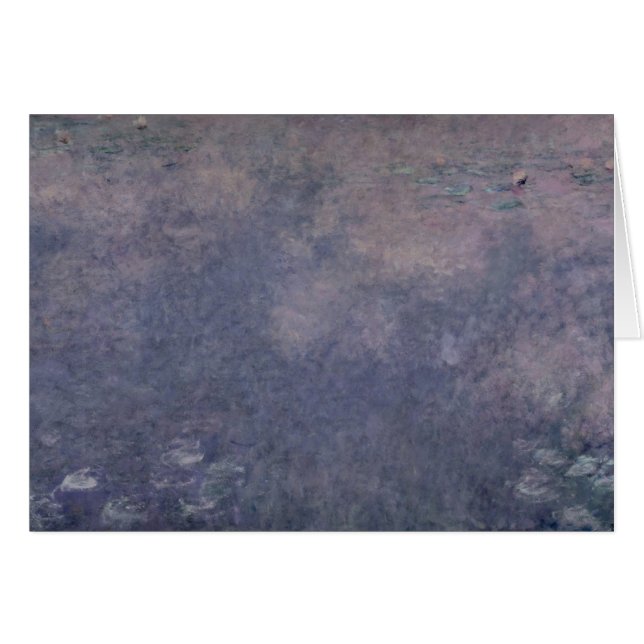 Claude Monet | Waterlilies: Dos Willows llorosos (Anverso (Horizontal))