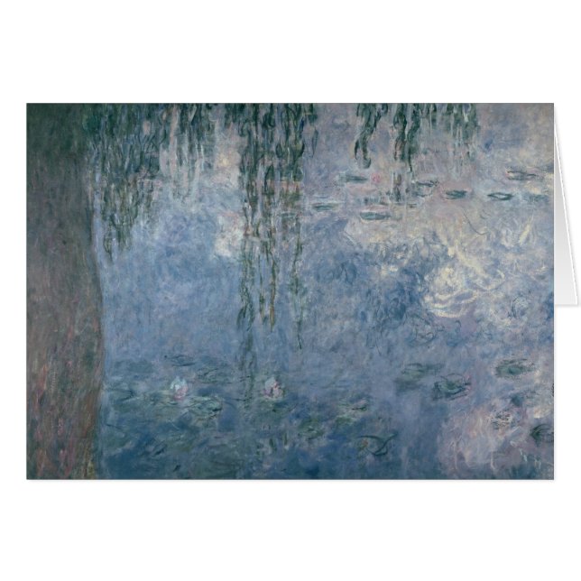 Claude Monet | Waterlilies: Willows sobre el llant (Anverso (Horizontal))