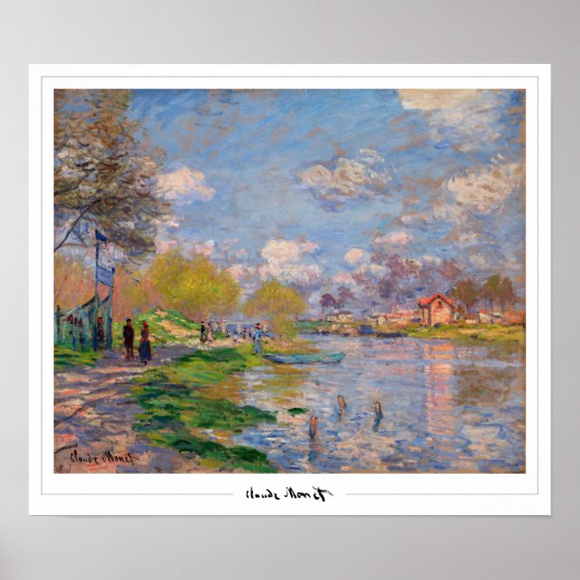Claude Monet Zedign cartel de arte #48-2 (Frente)