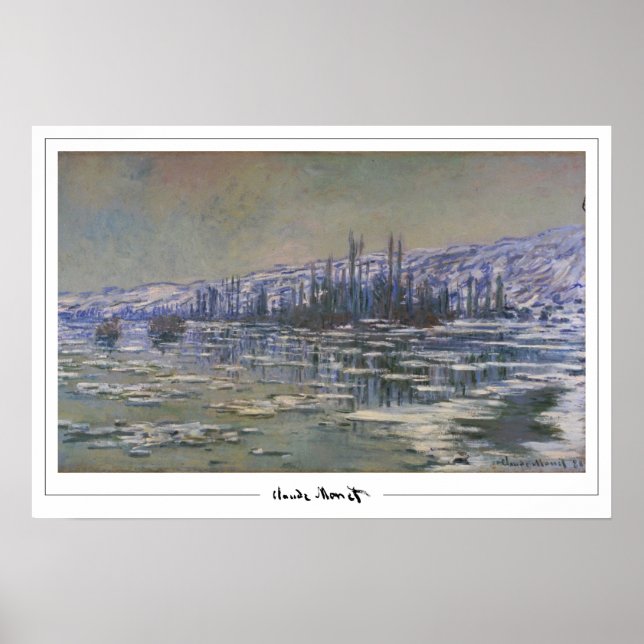 Claude Monet Zedign cartel de arte #55 (Frente)