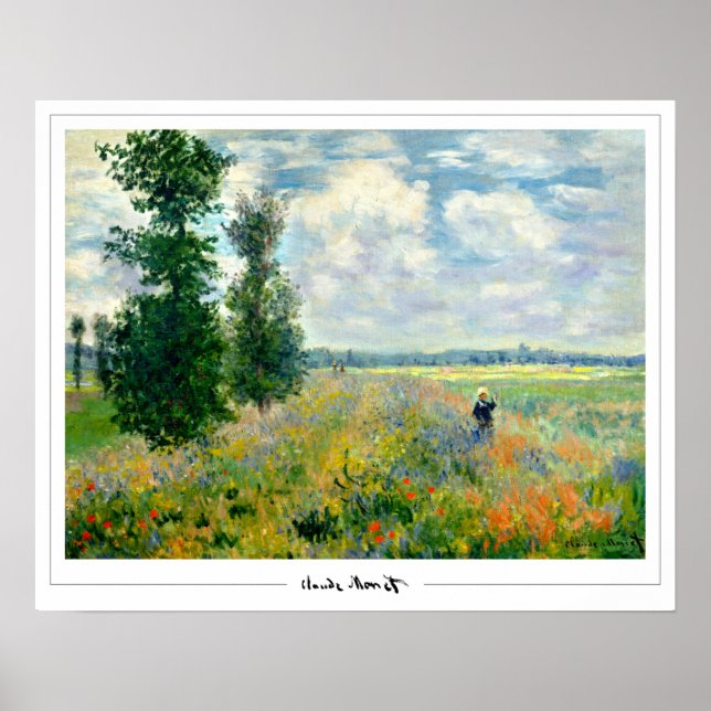 Claude Monet Zedign Poster de Arte #108 (Frente)