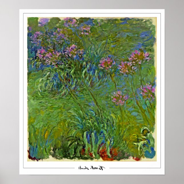 Claude Monet Zedign Poster de Arte #158 (Frente)