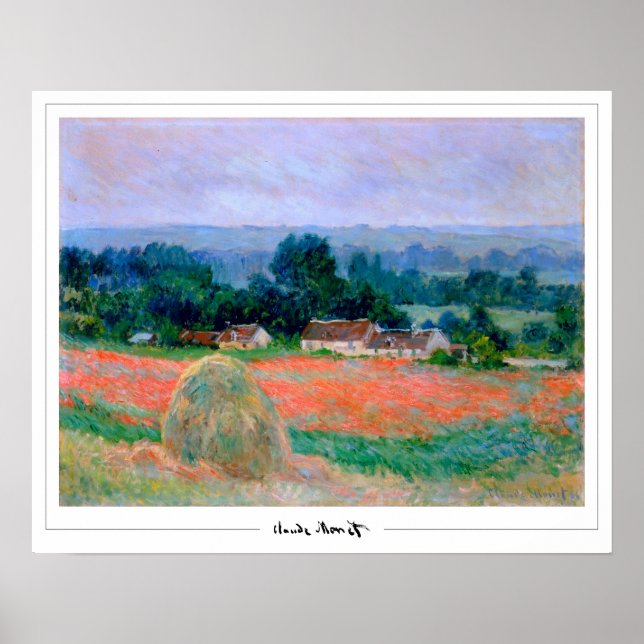 Claude Monet Zedign Poster de arte #160-2 (Frente)