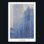 Claude Monet Zedign Poster de arte #18-2<br><div class="desc">Claude Monet #18-2 (Catedral de Rouen,  Tour D'Albane (Efecto matutino),  poster de arte y firma de The Zedign House. Para más imágenes y diseños de Claude Monet - Pinturas y dibujos Vol 2,  visite https://books.zedign.com/zas/3.html</div>