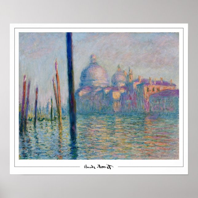 Claude Monet Zedign Poster de arte #257-2 (Frente)