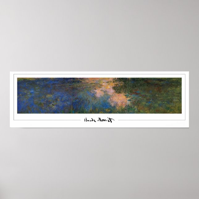 Claude Monet Zedign Poster de Arte #334 (Frente)