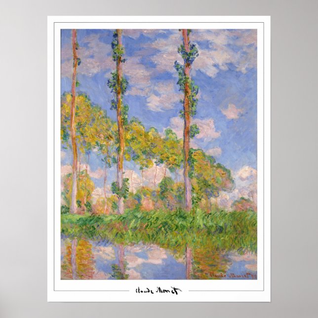 Claude Monet Zedign Poster de Arte #34 (Frente)