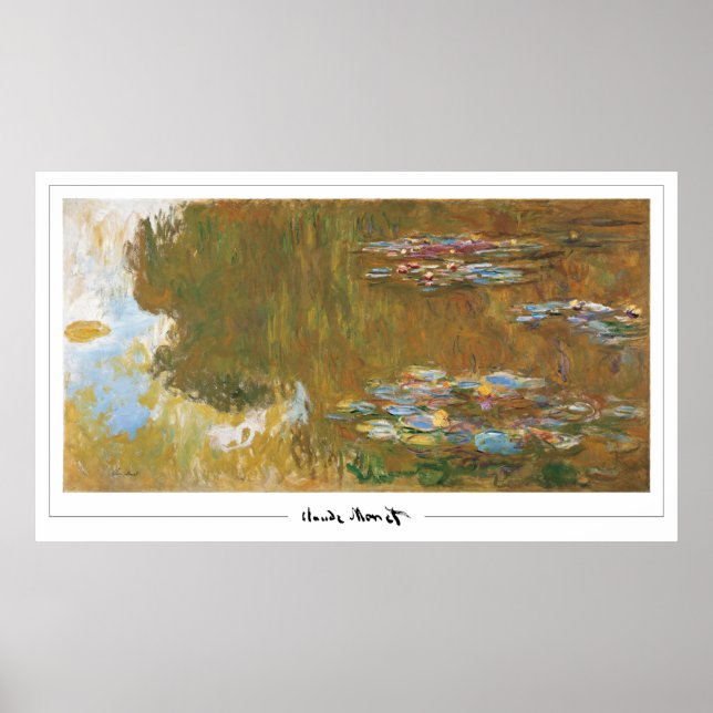 Claude Monet Zedign Poster de Arte #39 (Frente)