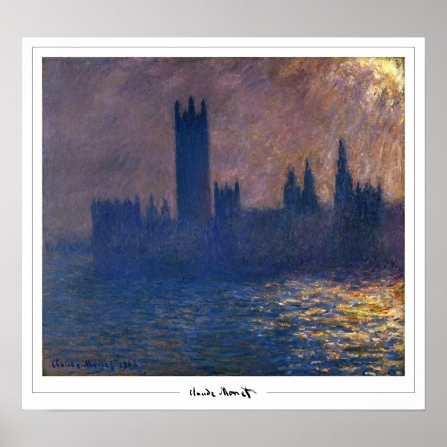 Claude Monet Zedign Poster de Arte #57 (Frente)