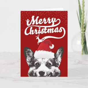 Cláusula Corgi Feliz Navidad Feriada Roja