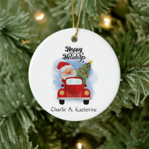 Cláusula de santa personalizada adornos de navidad