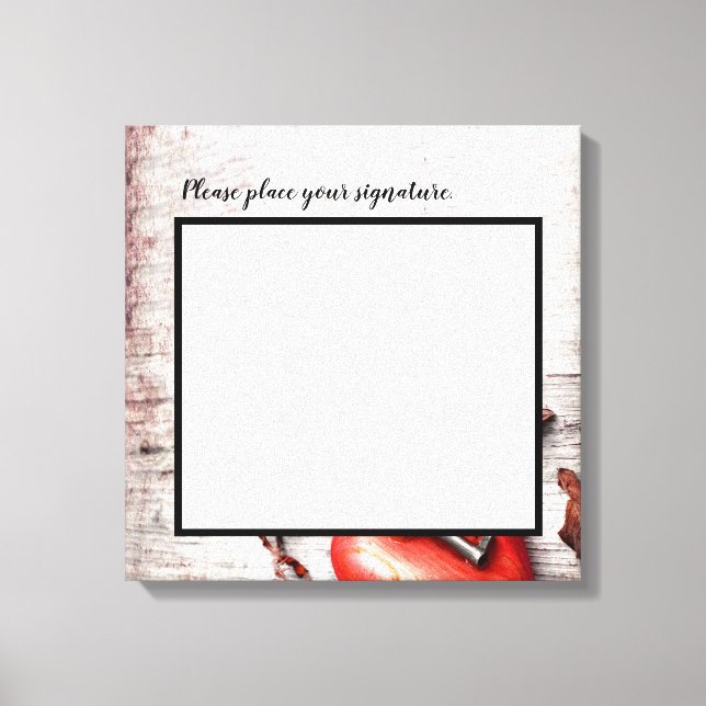 Clave de madera de campo de lienzo de 20"x20" para (Anverso)