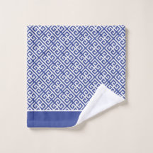 Clave griega azul y blanca