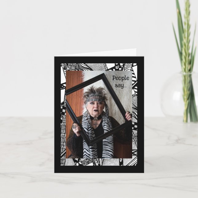 Clave humorística para la tarjeta de felicitación  (Anverso)