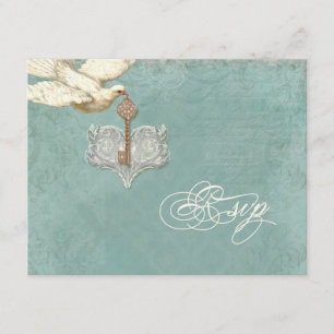 Clave para mi corazón, Doves Swirl RSVP Tarjeta de