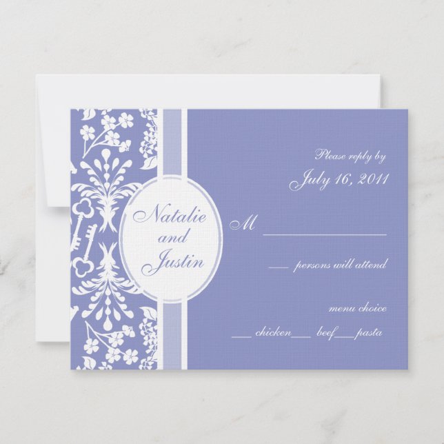 Clave para mi corazón/ tarjeta de respuesta (Anverso)