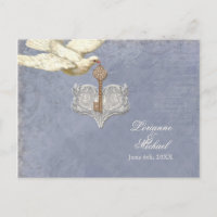 Clave para mi corazón, tarjeta postal de respuesta