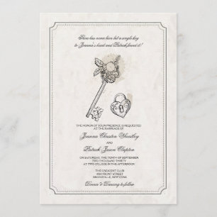 Clave Para Mis Invitaciones De Boda Cardíaca
