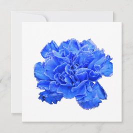 Clavel Azul Serenidad – Tarjeta de Nota Floral Vib