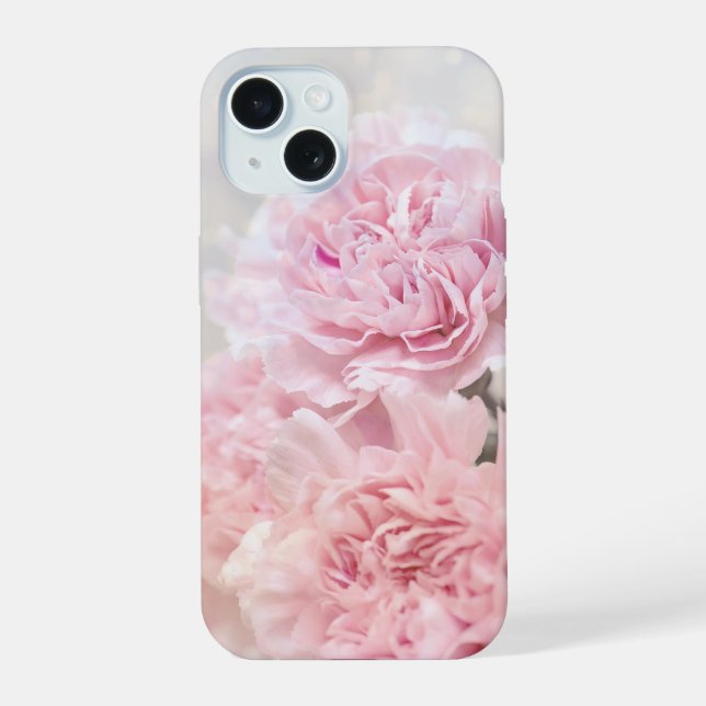 Claveles rosados soñadores románticos (Reverso )