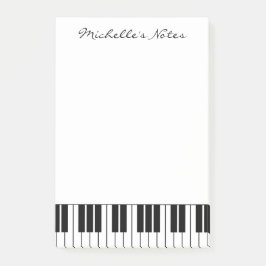 Claves de piano personalizado notas pegajosas para