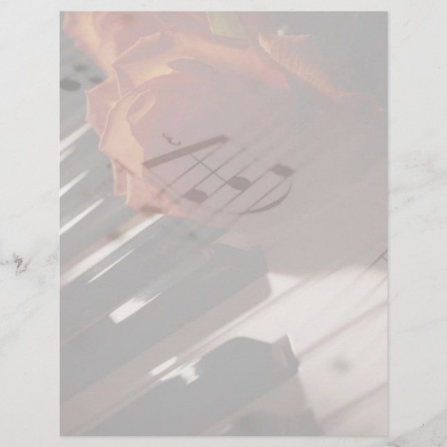 Claves de piano y volante de Rosa (Frente)