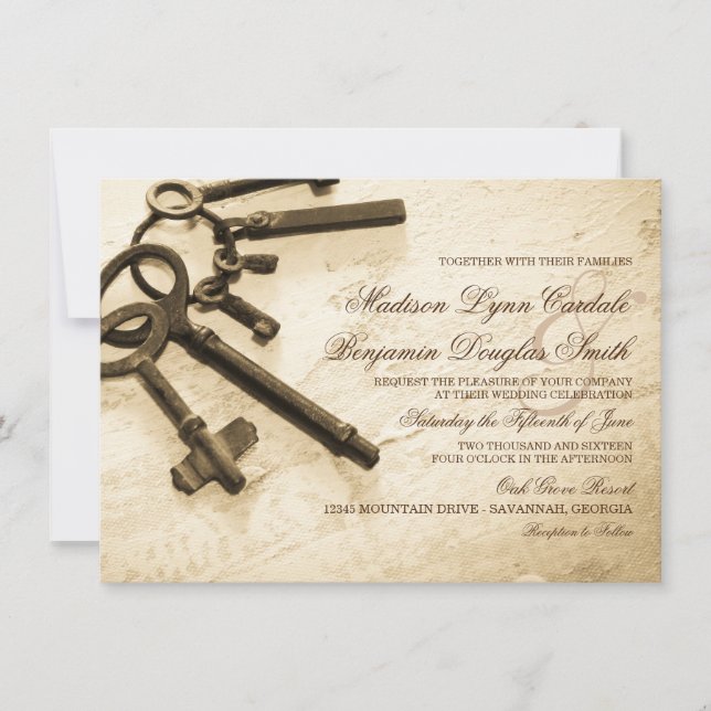 Claves para sus invitaciones a la boda de la cosec (Anverso)