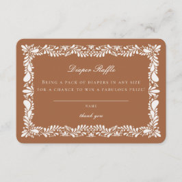 Clay Talavera Tile Diaper Raffle Invitación Insert