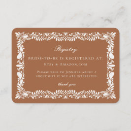 Clay Talavera Tile Tarjeta de registro Invitación