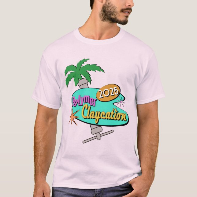 Clayación polímero de camiseta cortada por hombres (Anverso)