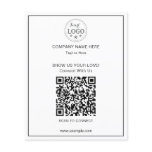 Clean and Simple QR Code Business Flyer for Client