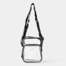 Clear Stadium Bag Monogram Initials Concert 