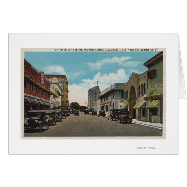 Clearwater, Florida - South View of Ft. Harrison (Anverso (Horizontal))