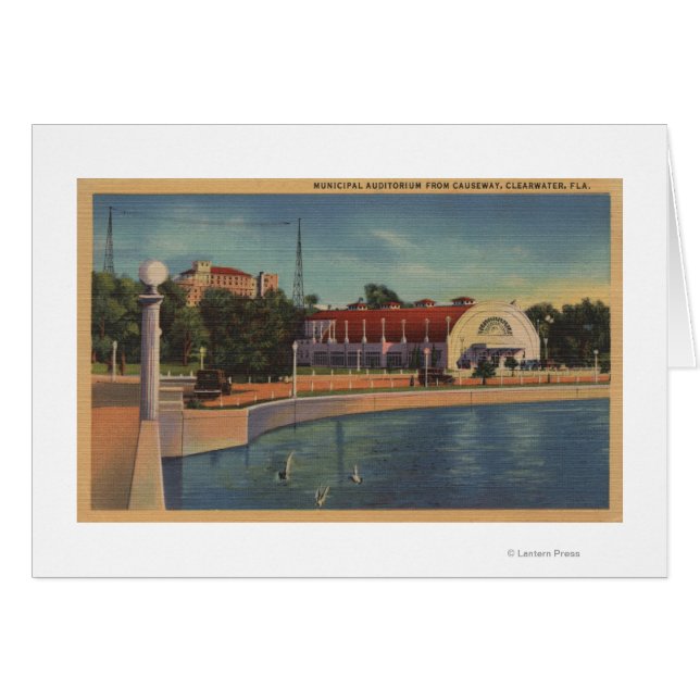 Clearwater, Florida - Vista de la Municipalidad (Anverso (Horizontal))