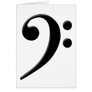 Clef bajo - símbolo de música del Clef de F