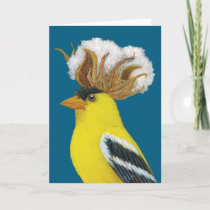 Clem la tarjeta de saludo de goldfinch