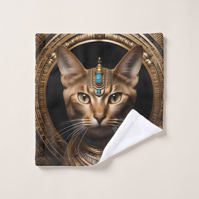 Cleopatra El Gato Egipcio De Oro, (Toallita)