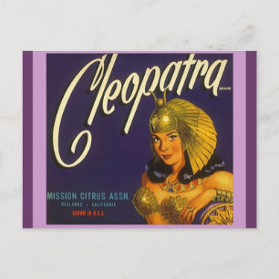 Cleopatra Vintage Produce Postales De Etiquetado D