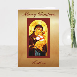 Clergy Card Feliz Padre de Navidad