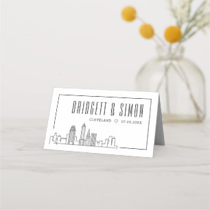 Cleveland Boda Colocar tarjetas de nombre de tab