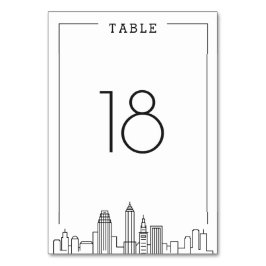 Cleveland, Boda de Ohio | Tarjeta de mesa