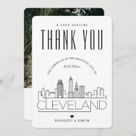Cleveland Boda | Gracias + Tarjeta fotográfica